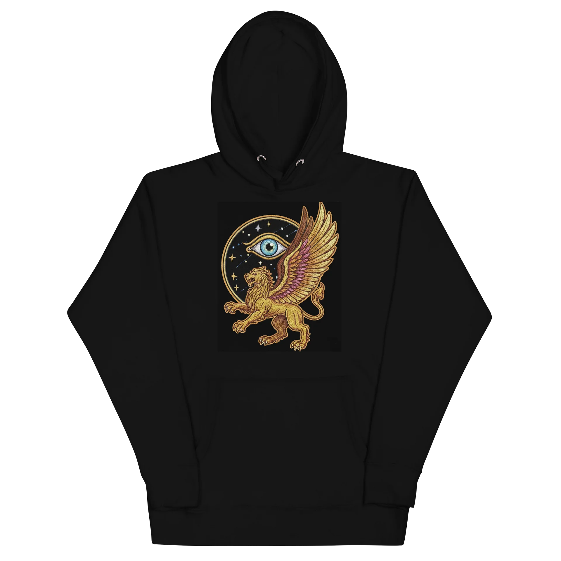 Mythical Griffin Embroidered Patch Hoodie product image (2)