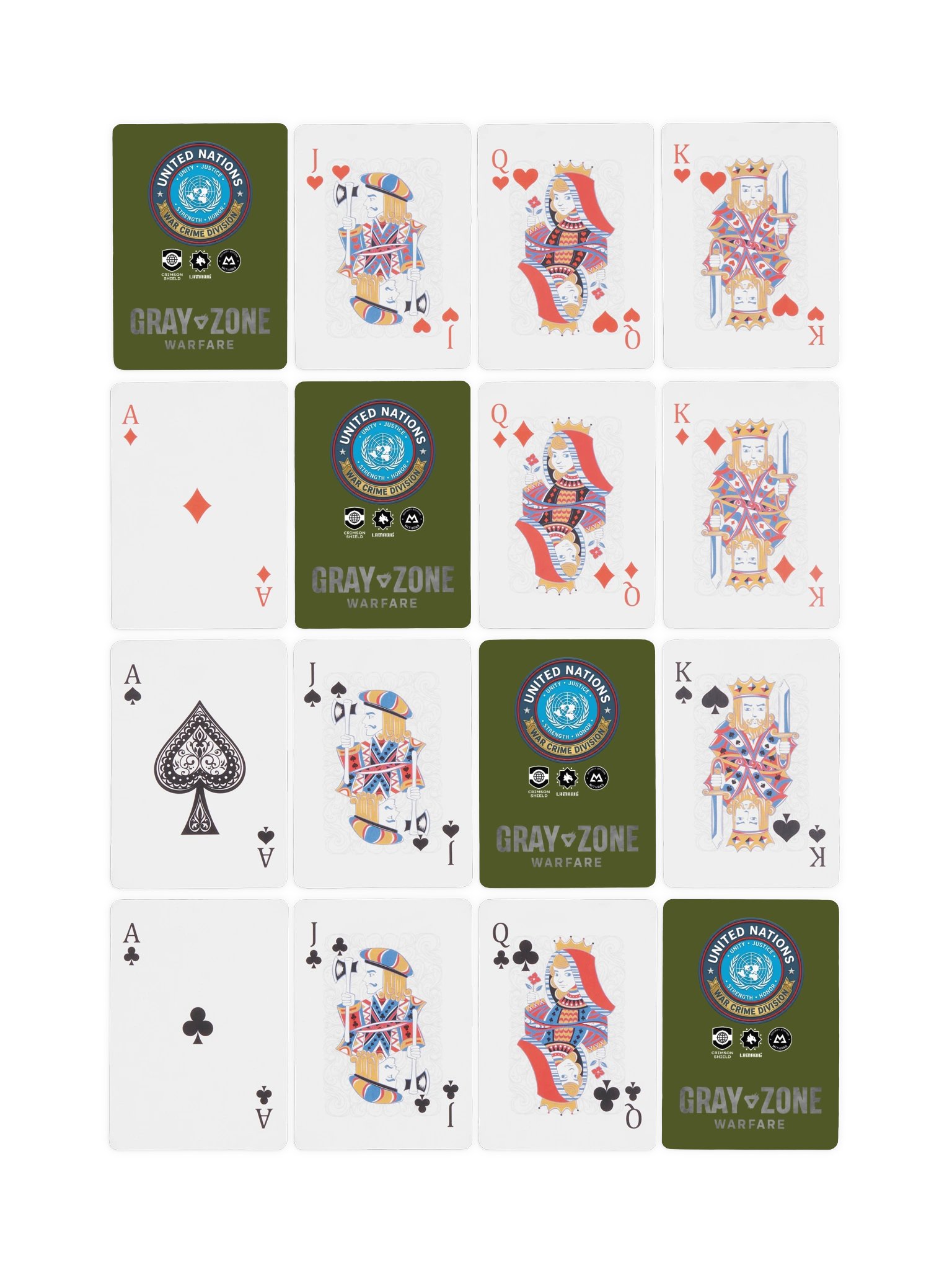 United Nations War Crime Division Playing Cards product image (5)