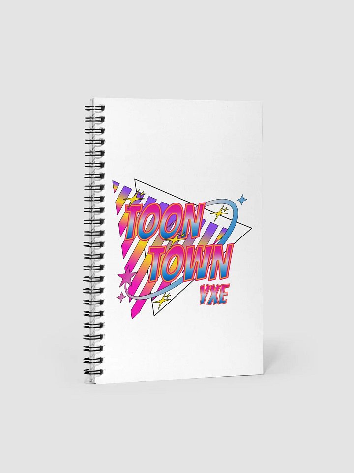 Toon Town Yxe Triangle Vibrant Retro Spiral Notebook product image (2)