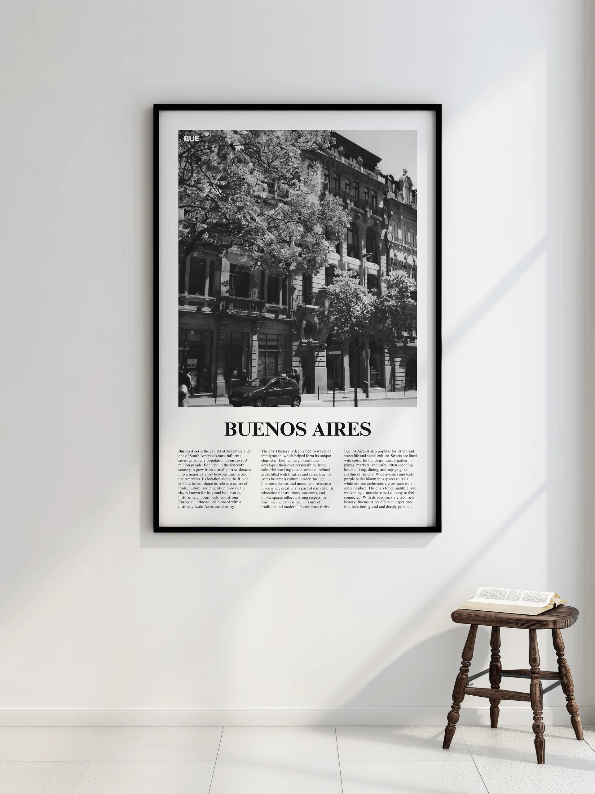 Buenos Aires 03 Newspaper Poster | Framed product image (2)