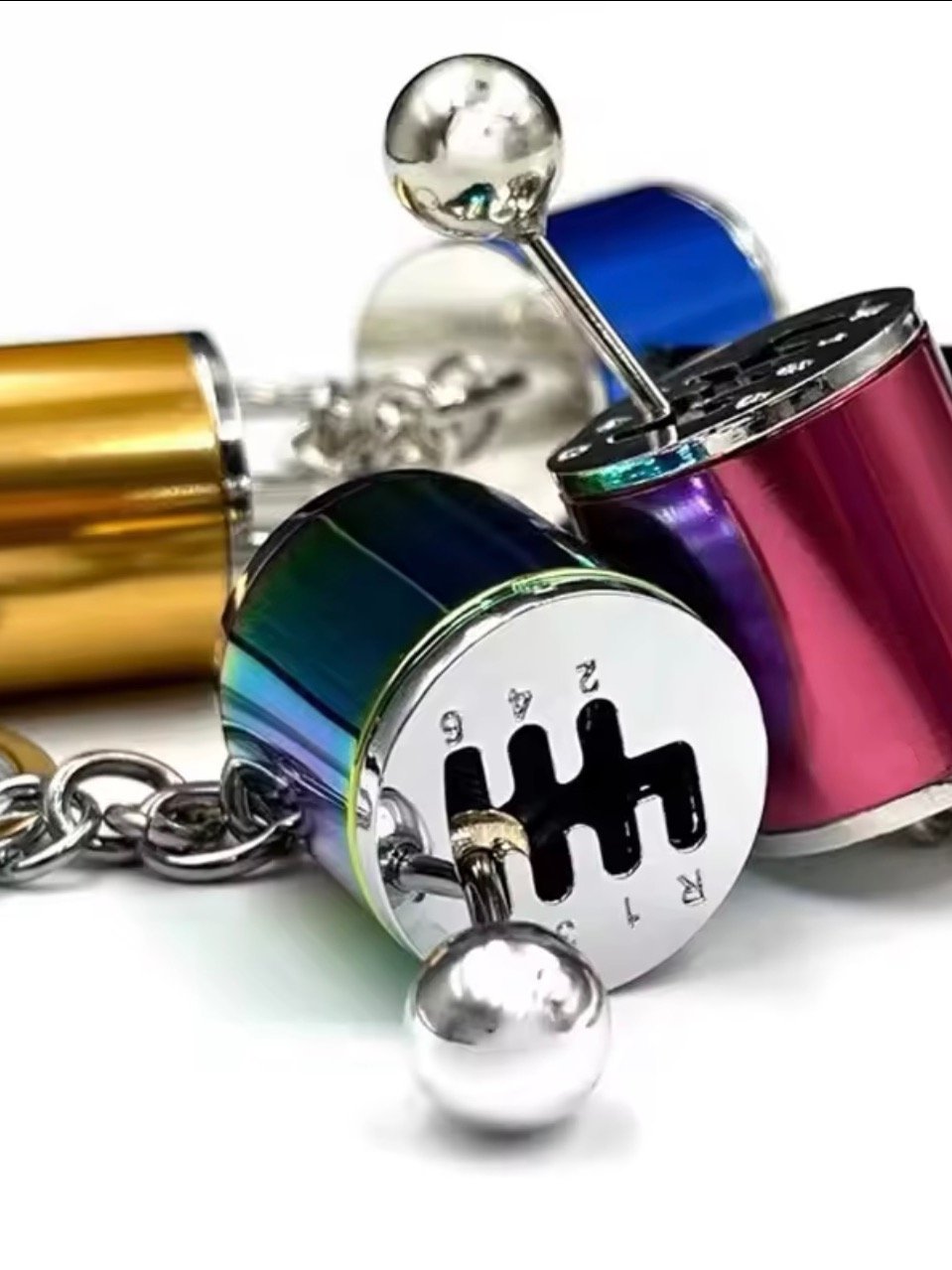 Six Speed Removable Transmission Gear Shift Gearshift Knob Gearbox Keychain Keyring Key Chain product image (4)