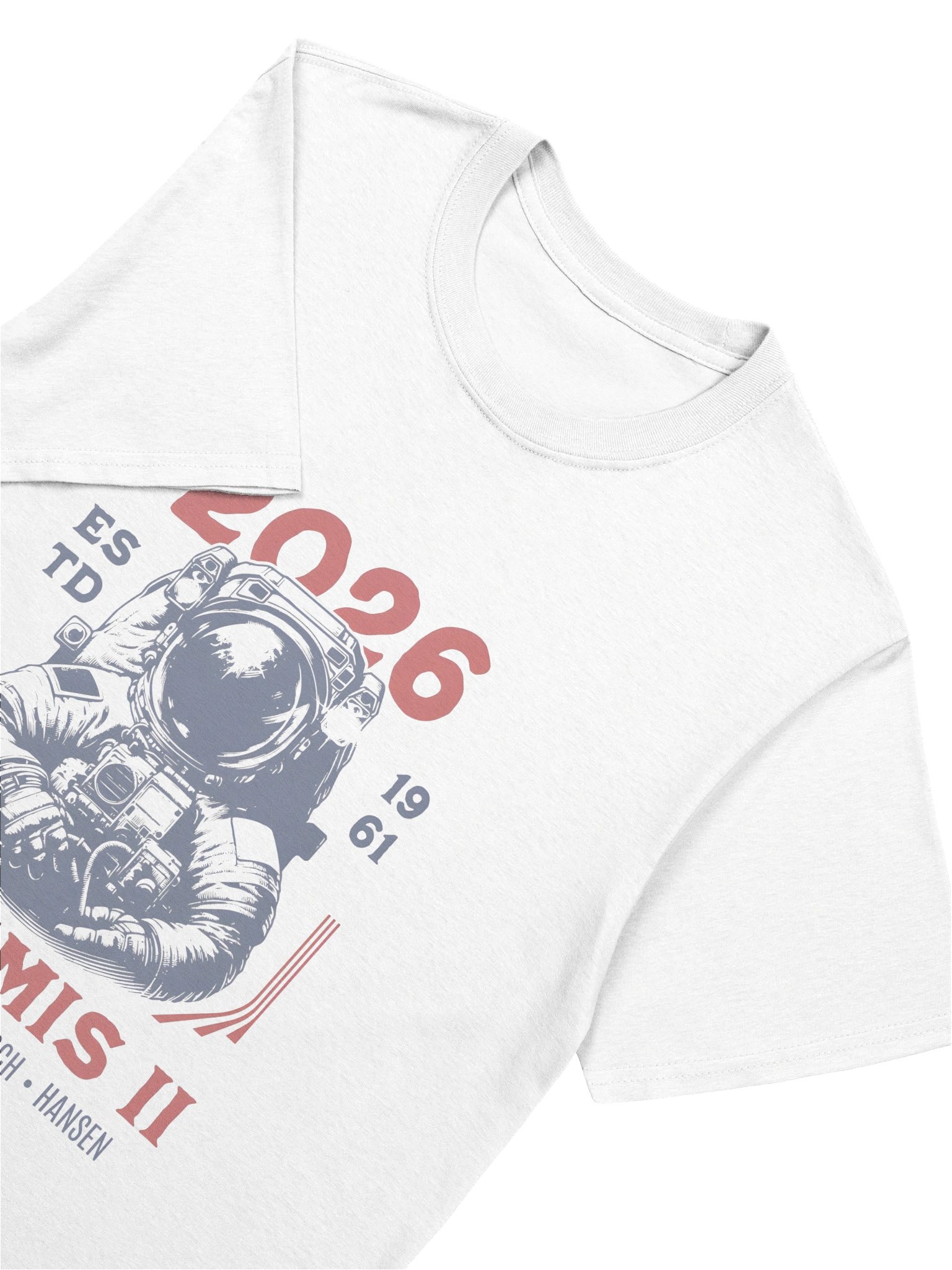 Artemis II 2026 Lunar Mission Crew Retro Graphic Shir product image (5)