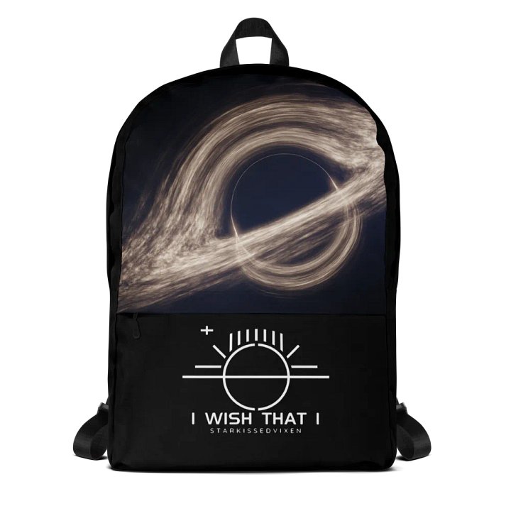 I WISH THAT I Black Hole Music Backpack product image (1)