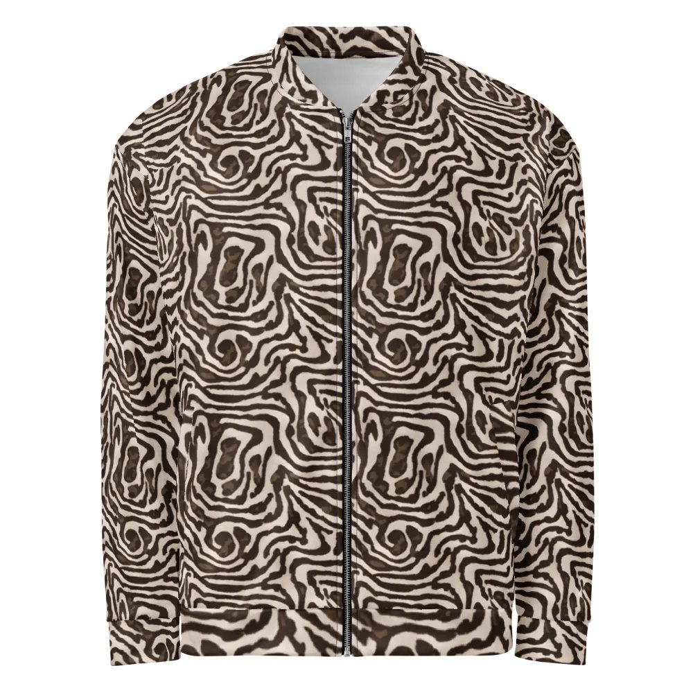 Brown Snake Bomber Jacket product image (1)