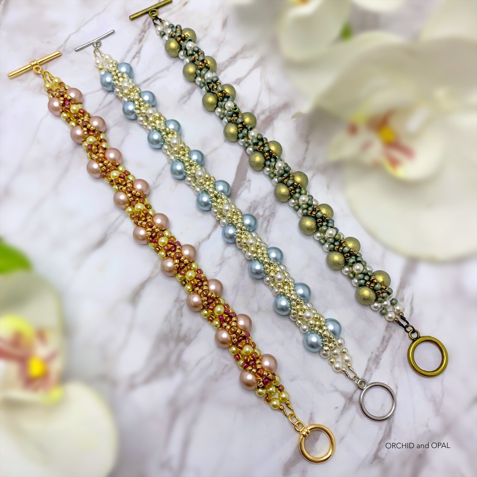 Digital Beading Pattern – Tahitian Beaded Pearl and Seed Bead Bracelet product image (4)