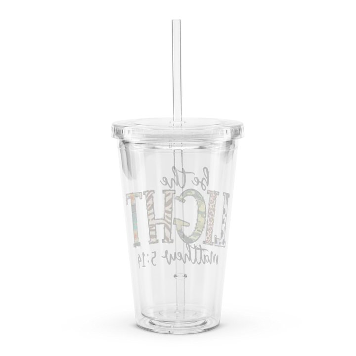 Be The Light - Double Wall Clear Plastic Tumbler product image (2)