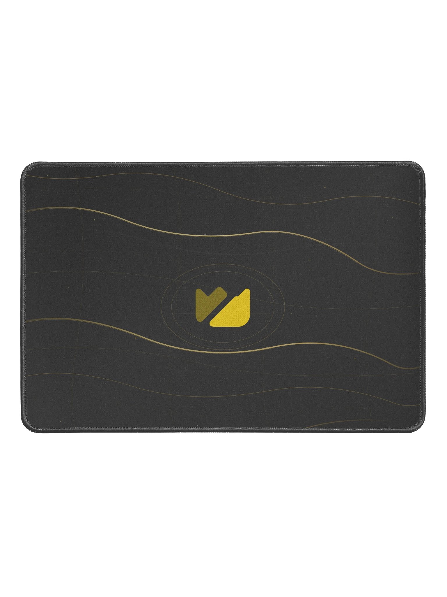 Black Gold Desk Mat 12 x 18 Mouse Pad product image (1)