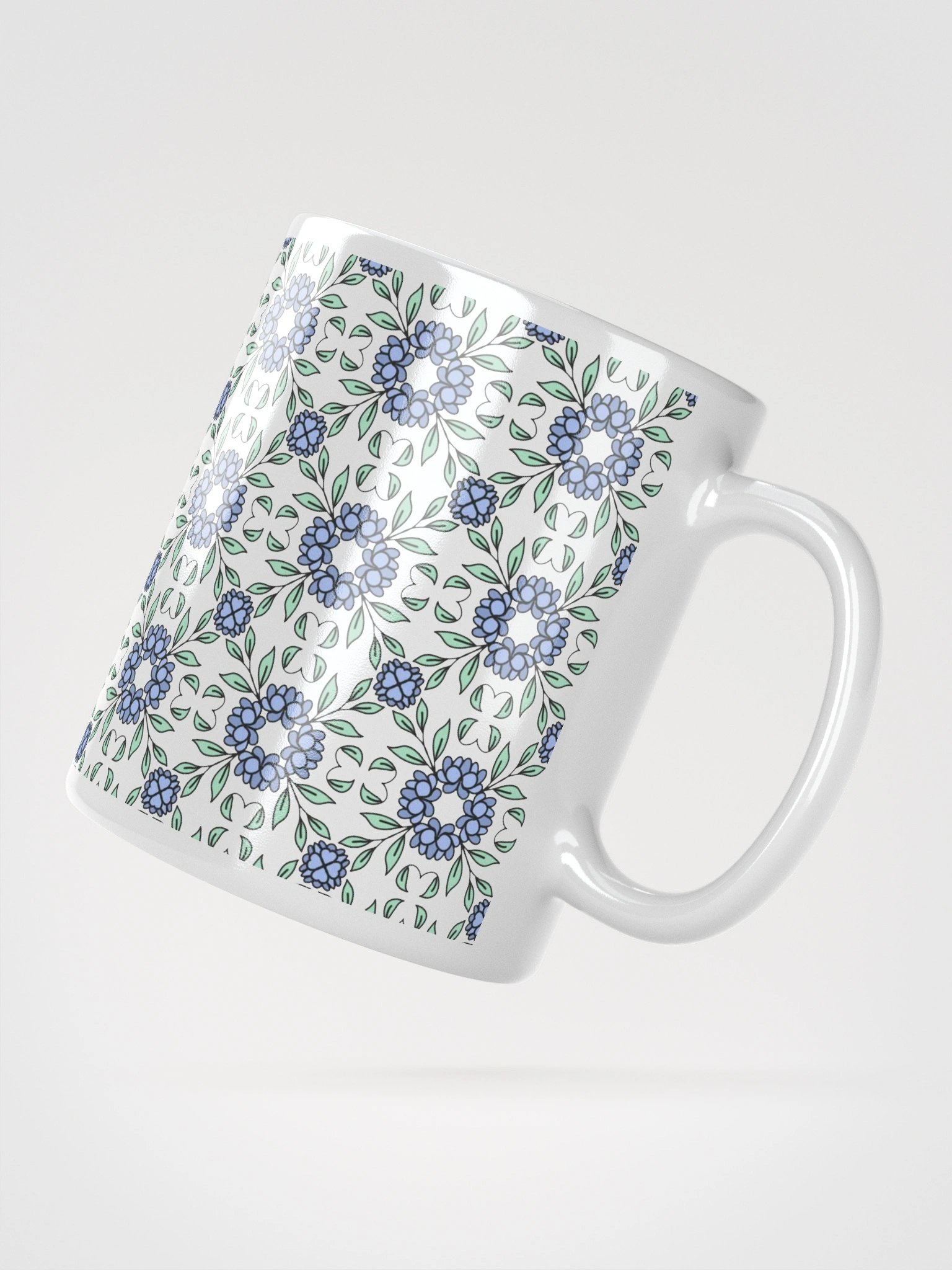 May Blue Floral Mug product image (3)