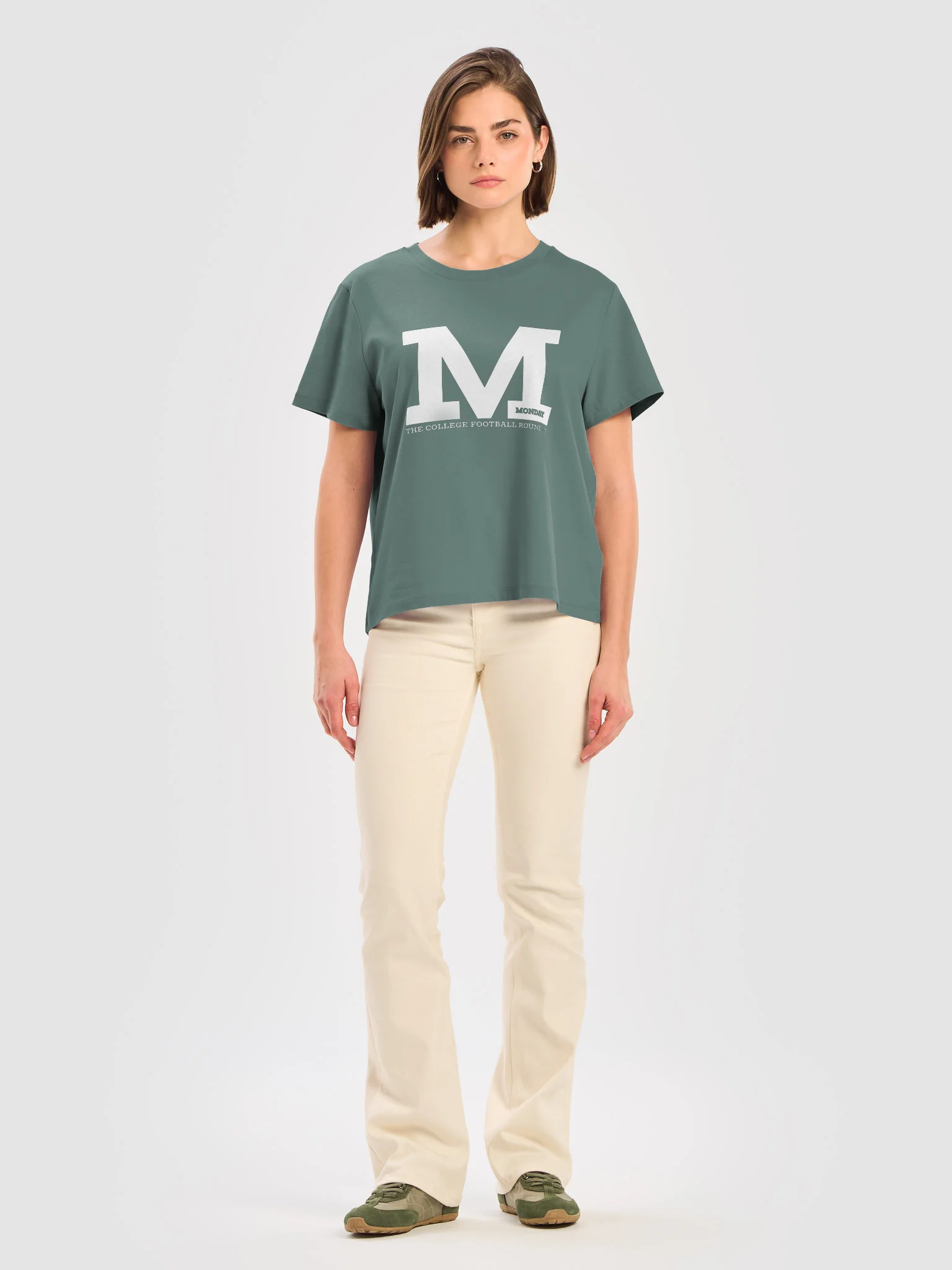 College Football Roundup Ladies Tee Shirt (White) product image (5)