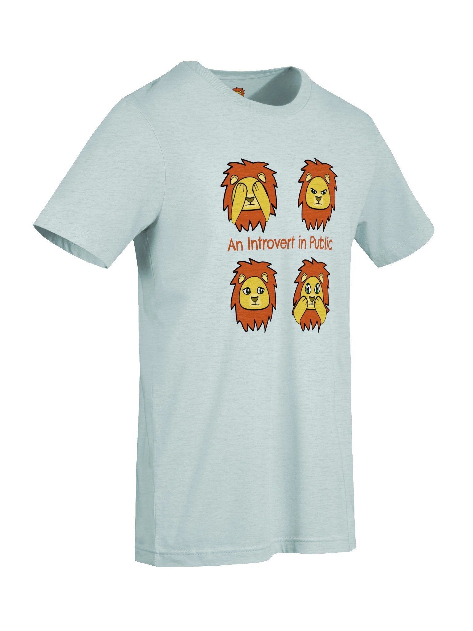 An Introvert in Public – Lonely Lion T-Shirt product image (21)