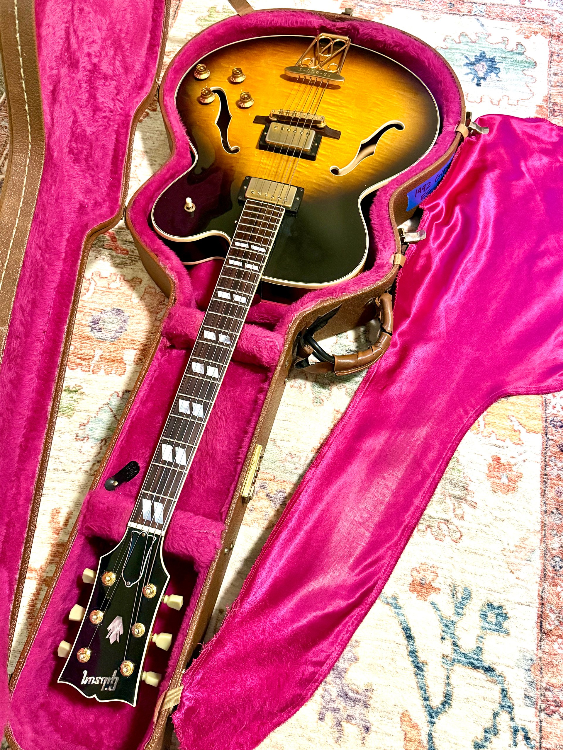 1992 Gibson ES-350T "FIGURED TOBACCO BURST" Full Hollowbody + OHSC product image (10)