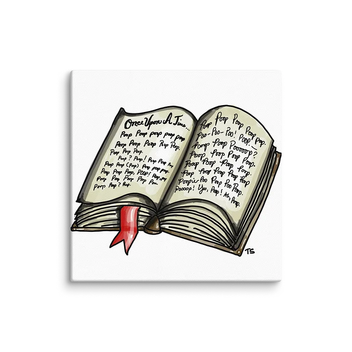 Once Upon a Time Poop Canvas product image (1)