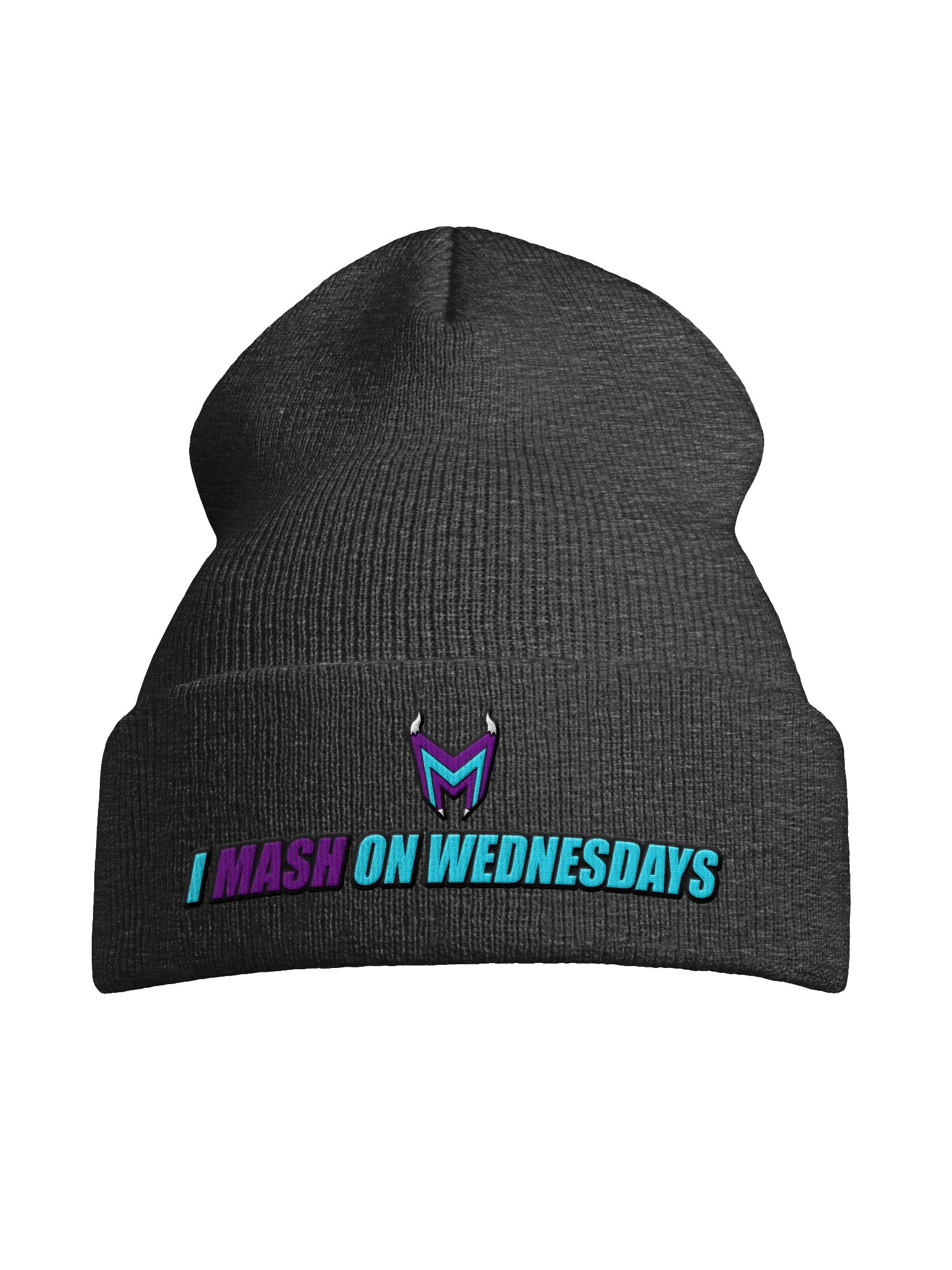 I Mash on Wednesdays Cuffed Beanie product image (55)