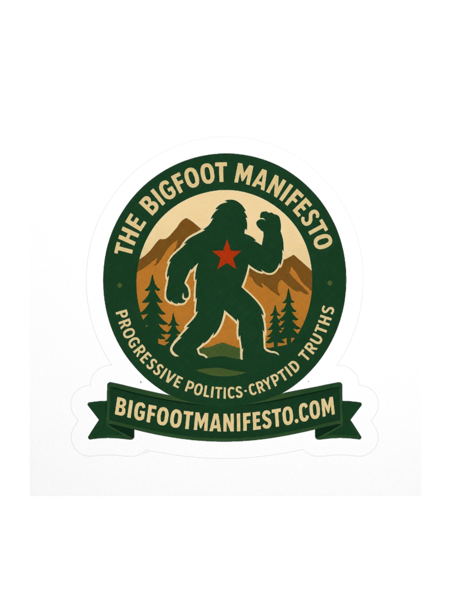 The Bigfoot Manifesto Logo Sticker product image (2)