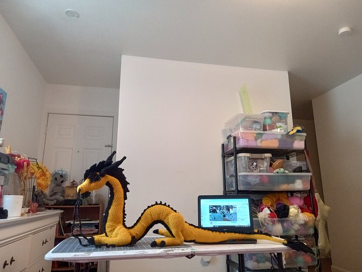 Golden Yellow and Black Chinese Dragon product image (1)