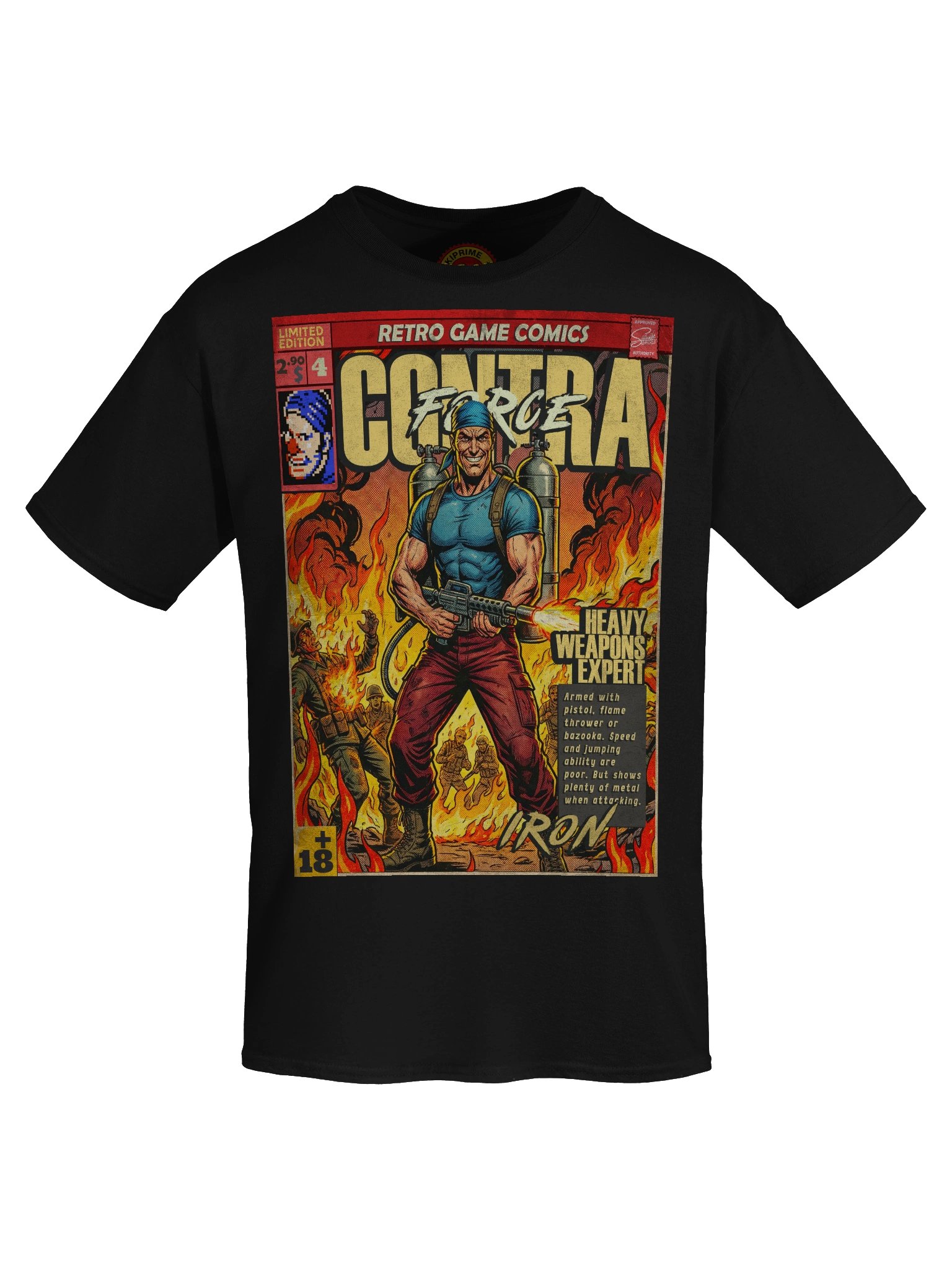Contra Force Iron Comic Art T-Shirt product image (5)