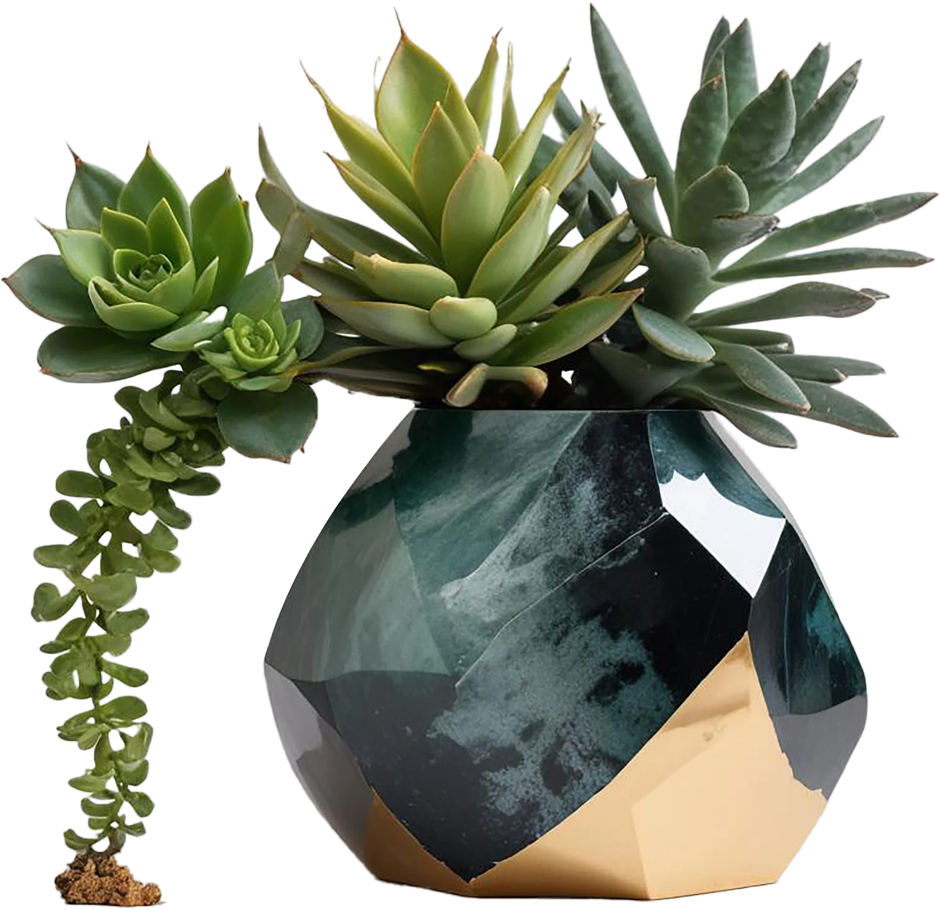 Quartz Eclipse – Succulent Pot png product image (1)