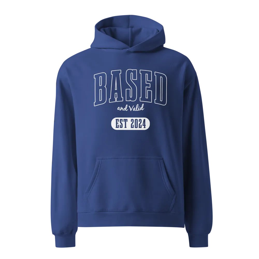Based and Valid Hoodie - Navy product image (1)
