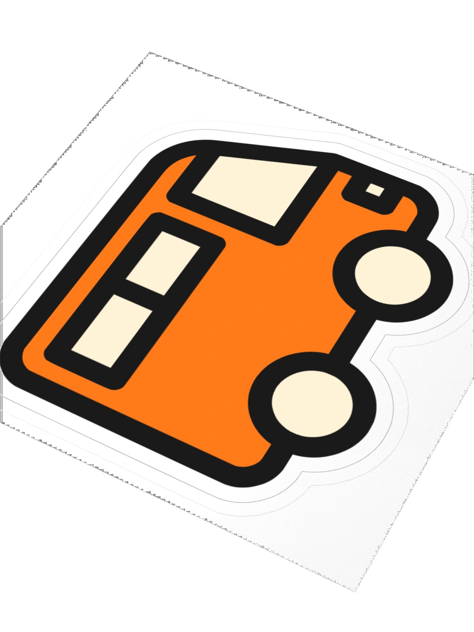 Abfahrt! Sticker – Mandarine product image (3)