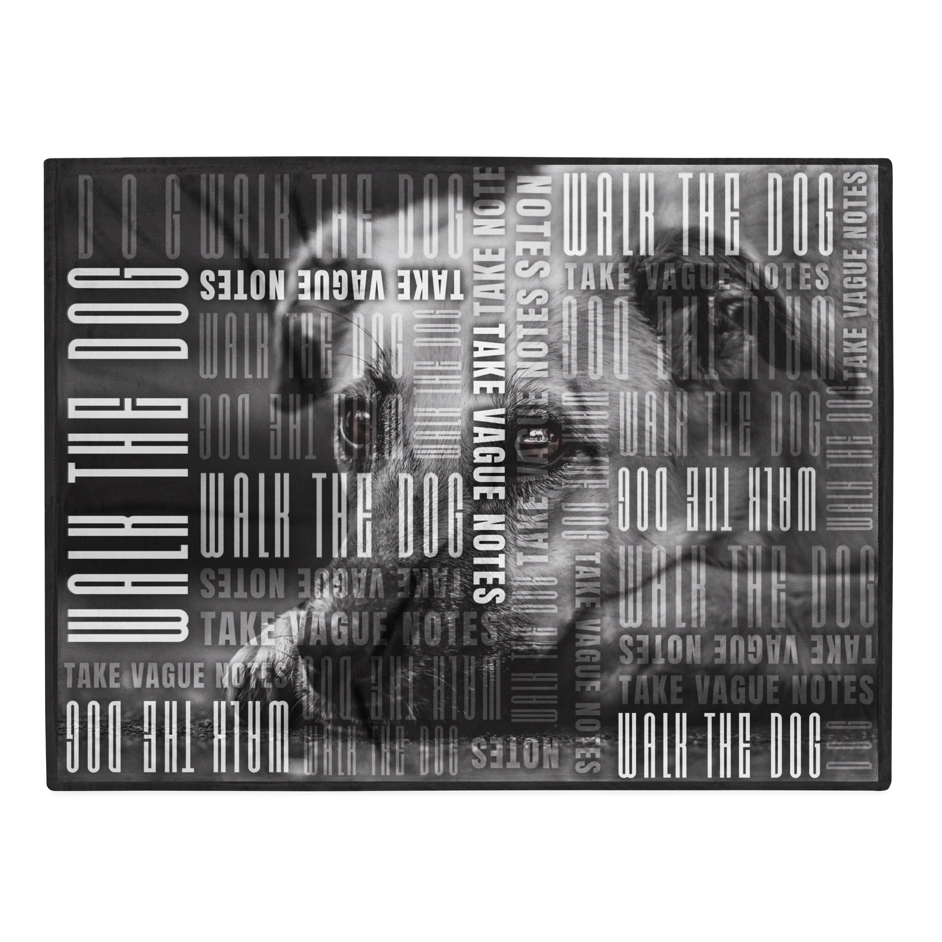 Walk the Dog Pattern Cozy True Crime Blanket product image (2)