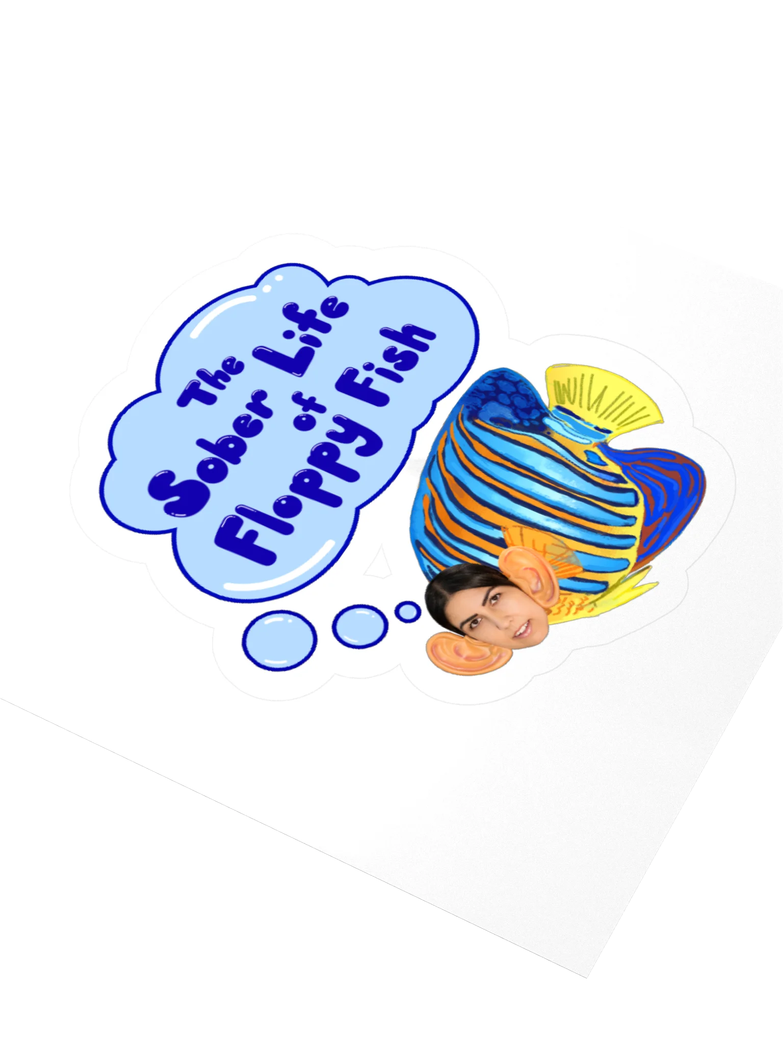 Sober Floppy Fish Sticker product image (12)