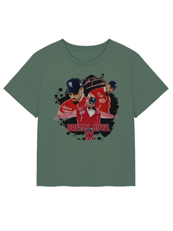 Women's Organic Ribbed Neck T-Shirt Chris Brown product image (2)