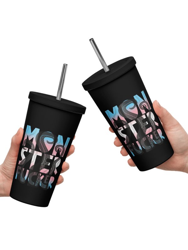 Monster F*cker Insulated Tumbler (Trans flag) product image (1)