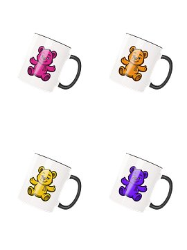 Warm Spectrum Bear of Sharing Mug Set