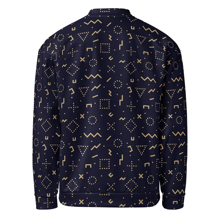 Stylish Geometric Fusion Bomber Jacket for Modern Fashion product image (2)