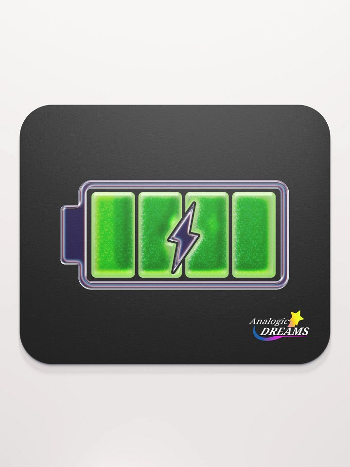 Battery Charge Green (Mouse Pad) product image (2)