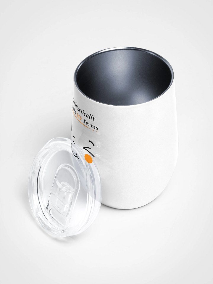 Unapologetically Aging On My Terms - Friendly Winky Face Insulated Wine Tumbler product image (2)