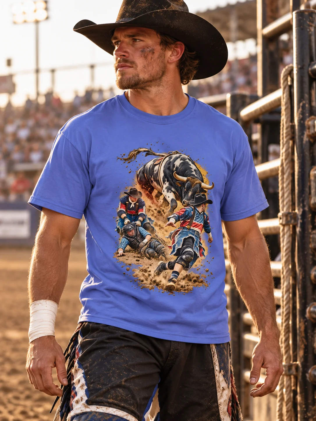 Rodeo Bullfighter Shirt — Into the Wreck Rescue Tee | Broken Roughstock™ product image (1)