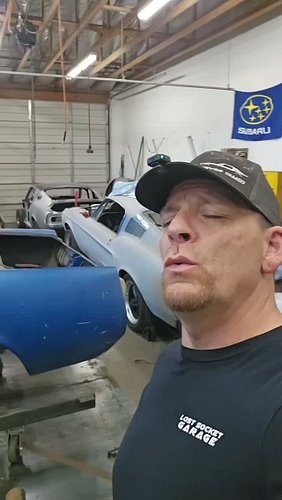 New coupe in the shop today 😤

Meanwhile... our blue '67 is officially missing a floor 😂

Now she just needs a name...

👇 Dro...