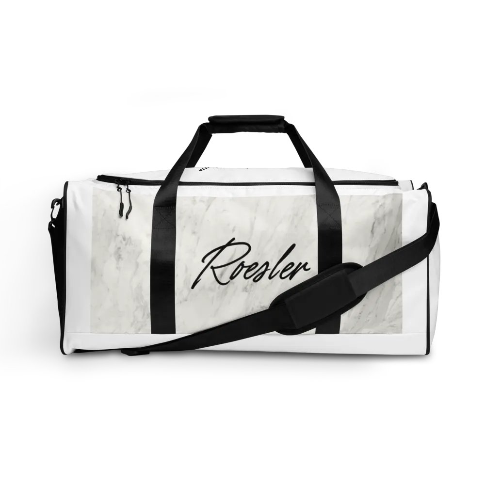 Marble Script All-Over Duffle Bag product image (1)