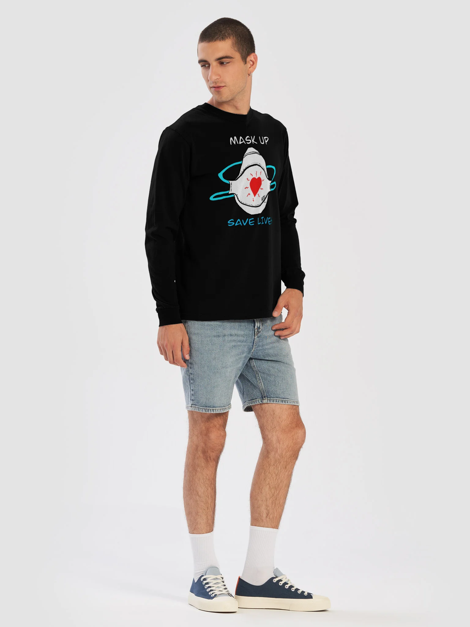 Mask Up Save Lives long sleeve tee product image (41)