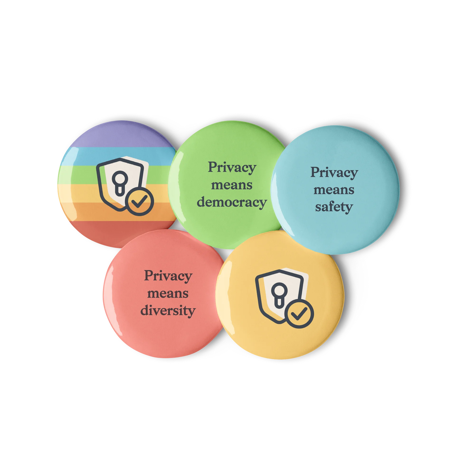 Privacy Means Many Things - Button Set 1 product image (2)
