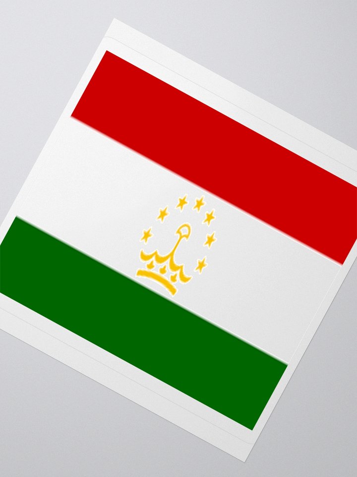 Exclusive Tajikistan Flag Kiss-Cut Stickers - High-Quality Vinyl, Multiple Sizes product image (4)