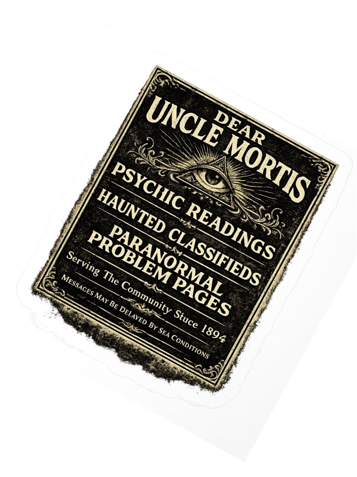 Dear Uncle Mortis | Paranormal Problem Pages Sticker product image (2)