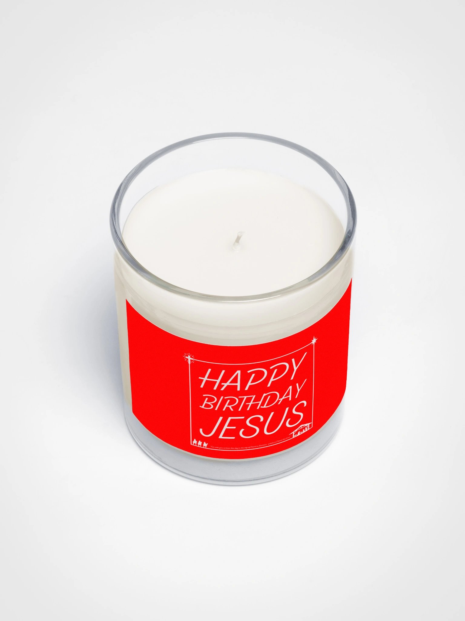 Happy Birthday Jesus Luke 2:11 Candle product image (3)