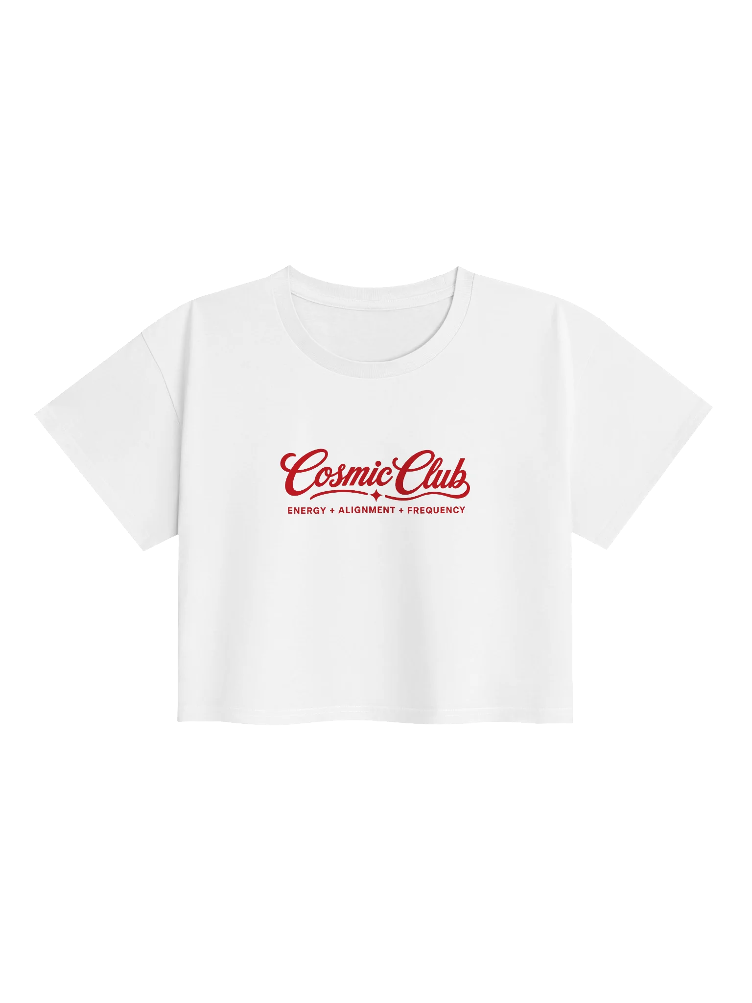 Cosmic Club Crop Top White product image (2)