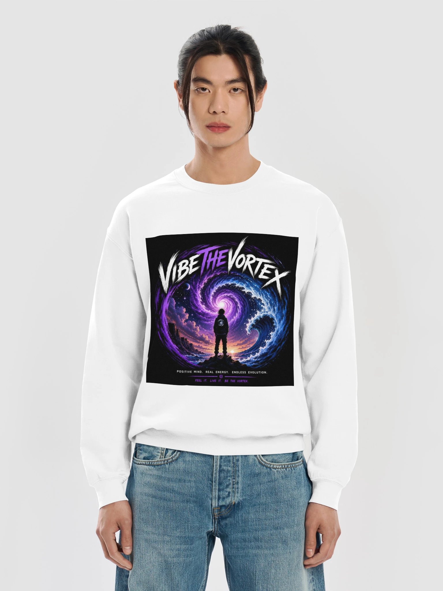 Vibe The Vortex Gildan Classic Crewneck Sweatshirt product image (5)