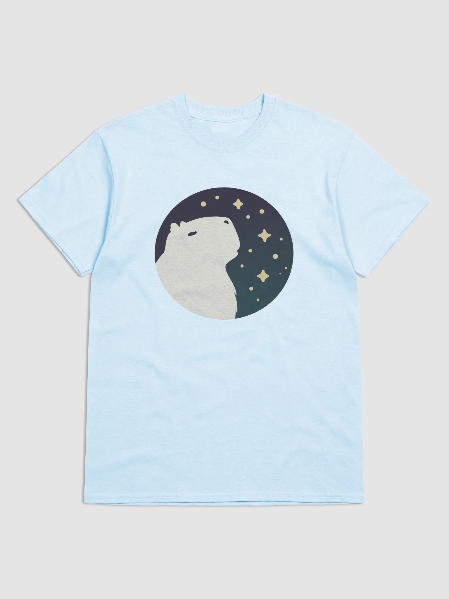 t-shirt : starry starry capybara product image (1)