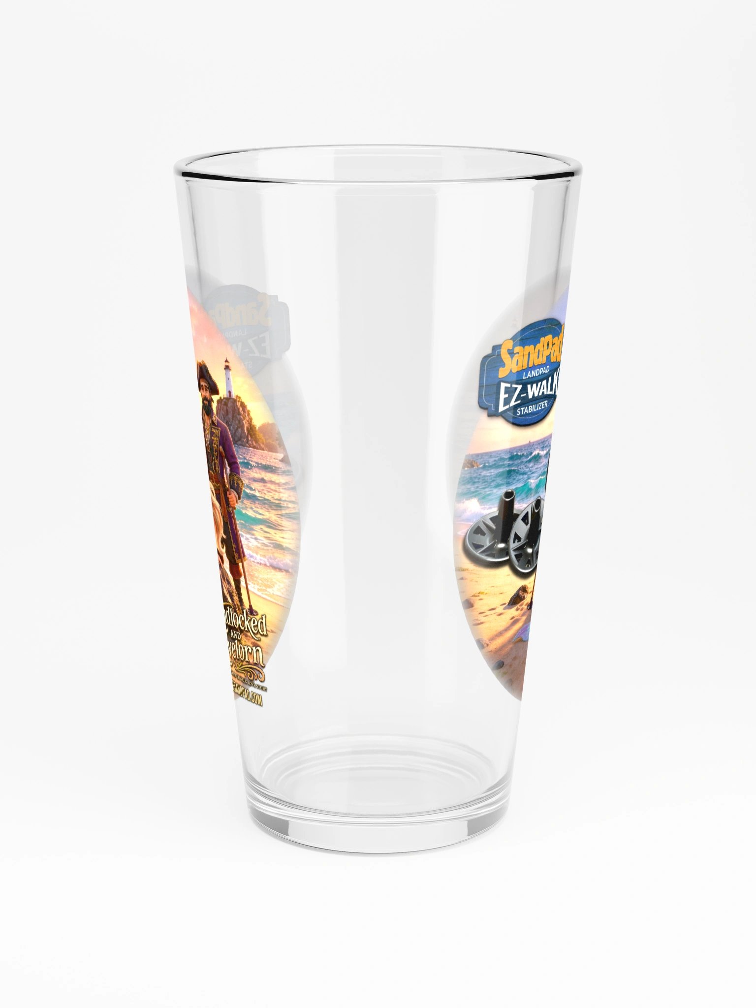 Landlocked and Lovelorn Pint Glass product image (3)