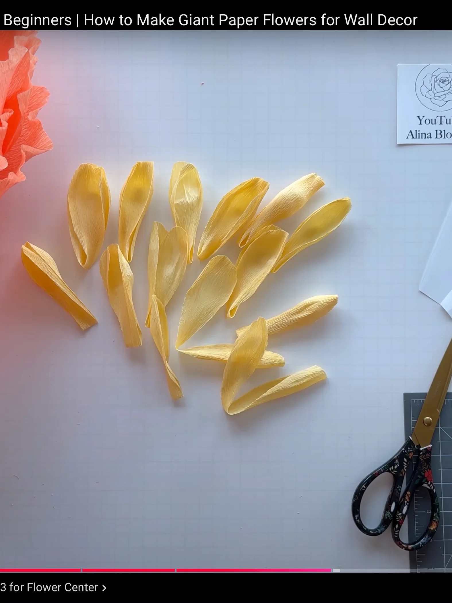 DIY Giant Paper Peony: Templates from Video Tutorial product image (9)