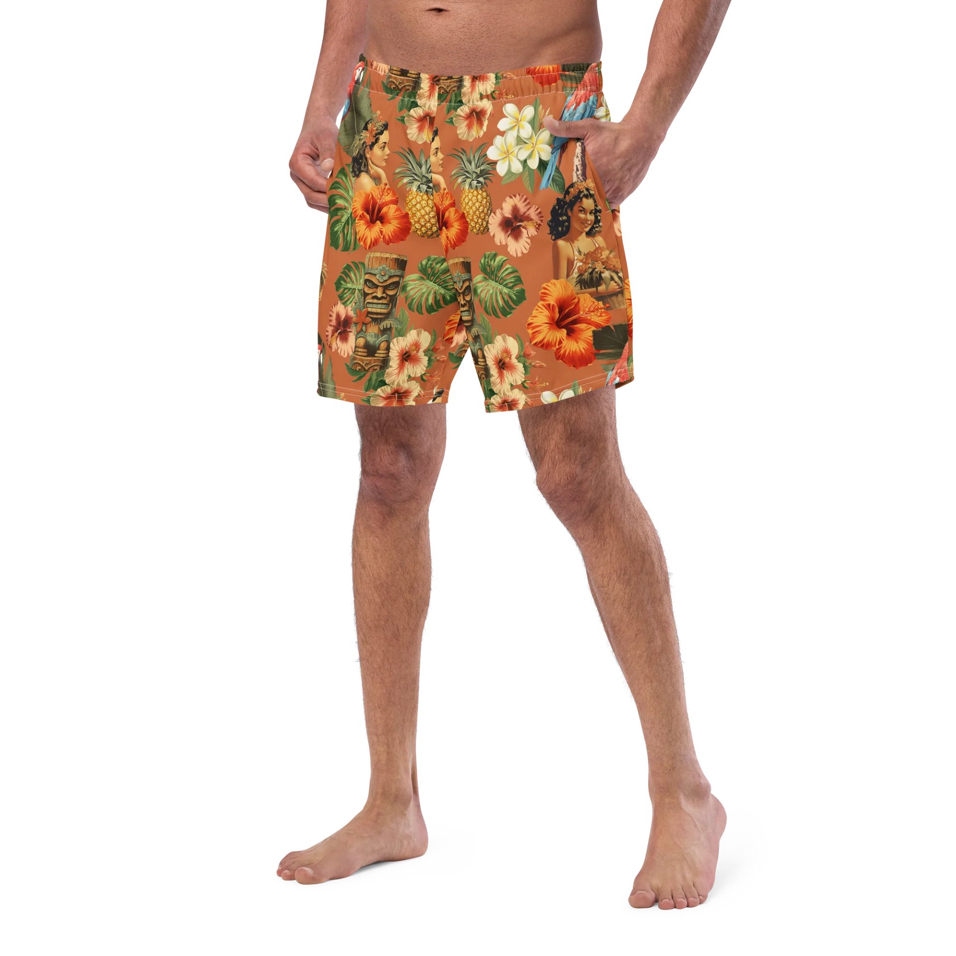 Vintage Aloha Tropical Swim Trunks product image (3)