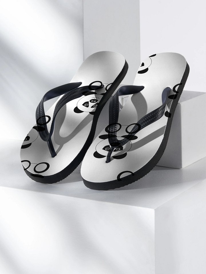 Panda Puzzle Flip-Flops product image (1)