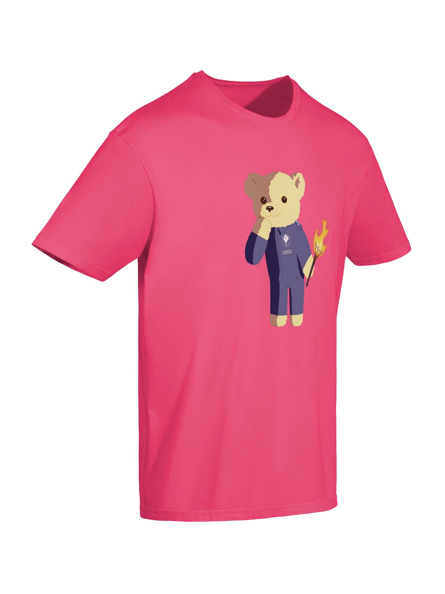 Really Pink T-Shirt With TorchBear On it product image (6)