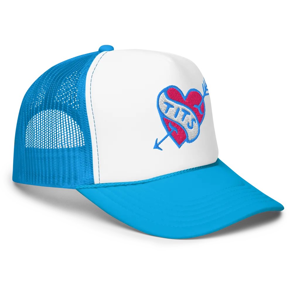 VINTAGE TITS Trucker Hat BLUE Variant product image (3)