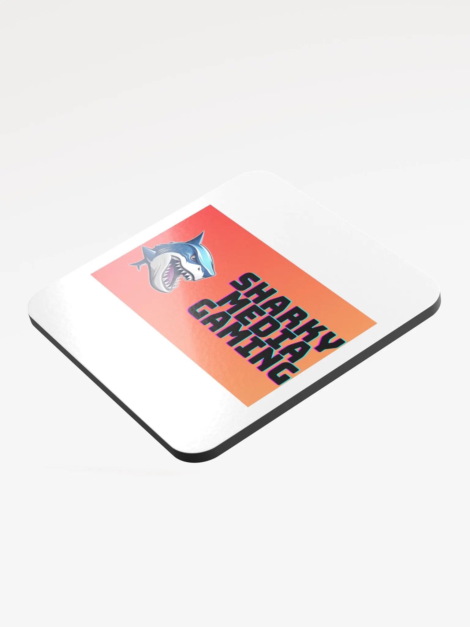 Sharky Media Gaming Coaster (Red/Orange) product image (3)