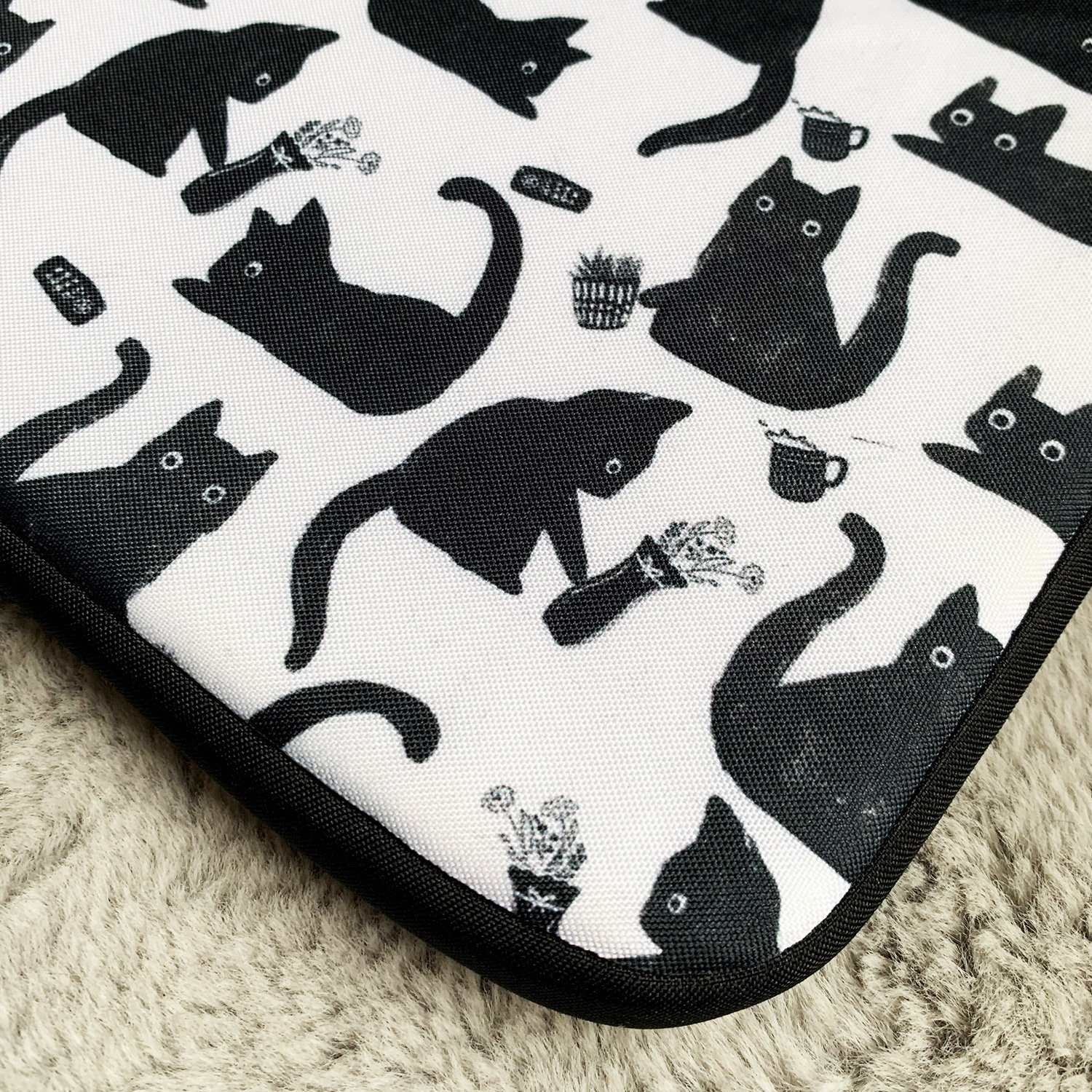 Bad Cats Knocking Stuff Over Patterned Laptop Sleeve product image (4)